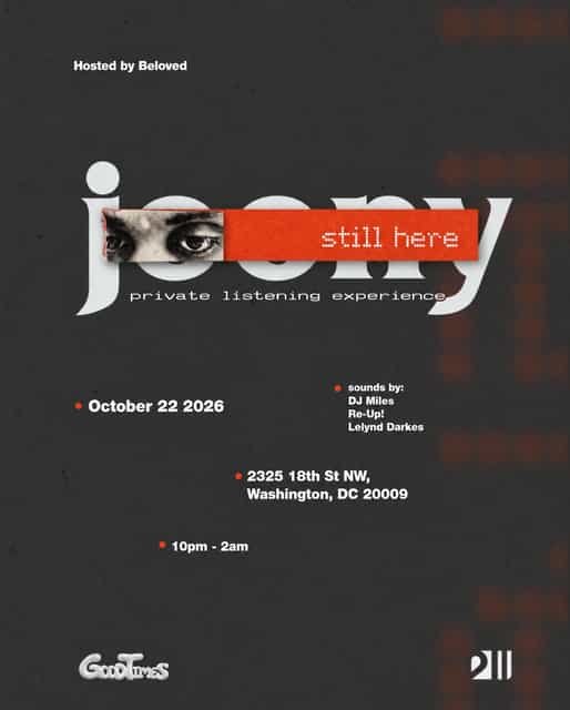 JOONY: Still Here — Private Listening Experience